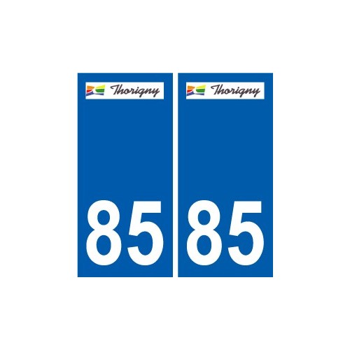85 Pouzauges logo sticker plate stickers city