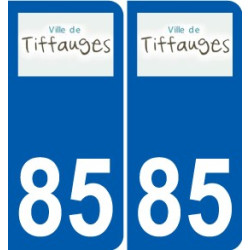 85 Pouzauges logo sticker plate stickers city