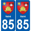 85 Pouzauges blason autocollant plaque stickers ville