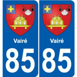 85 Pouzauges stemma adesivo piastra adesivi città