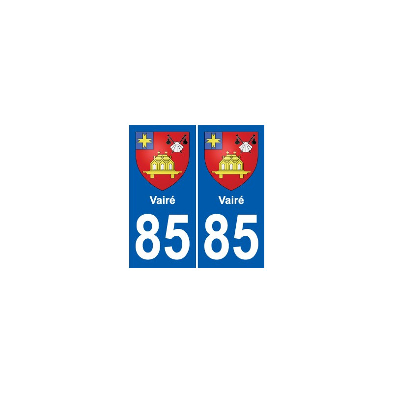 85 Pouzauges blason autocollant plaque stickers ville