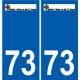 73 Barberaz logo autocollant plaque stickers ville