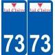 73 Barberaz logo autocollant plaque stickers ville