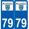 79 Niort logo autocollant plaque stickers ville
