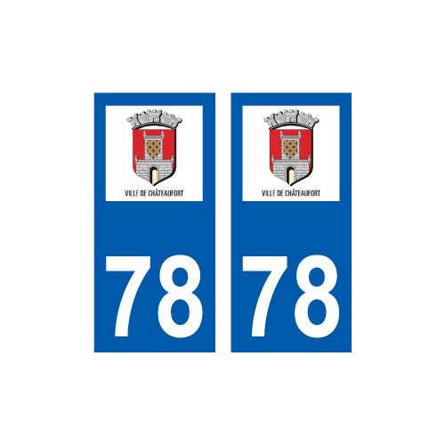 78 Houilles logo autocollant plaque stickers ville