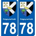 78 Carbone stemma adesivo piastra adesivi città