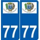 77 Jouarre logo autocollant plaque stickers ville