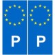 Portugal europe autocollant plaque
