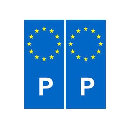 Portugal europe autocollant plaque