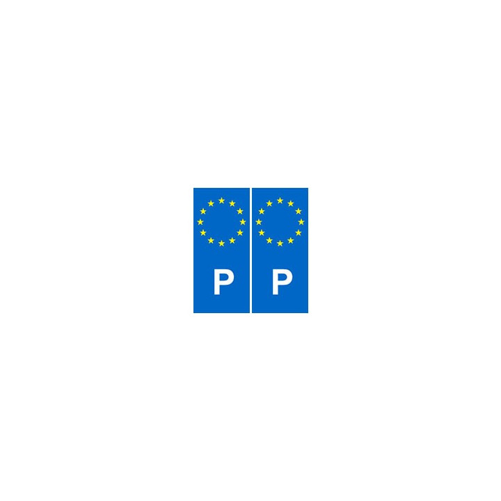 Portugal europe autocollant plaque