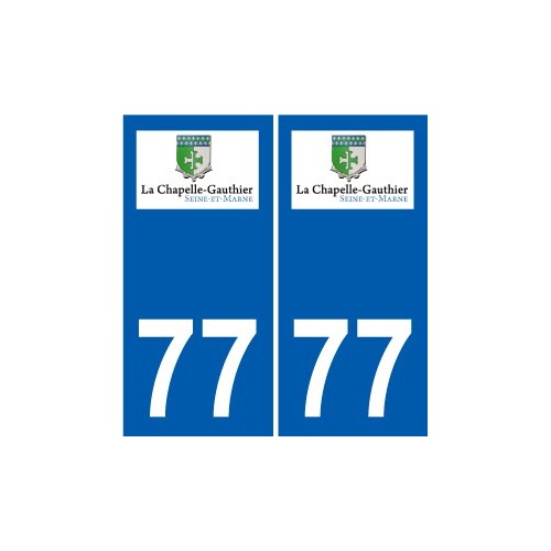 77 Jouarre logo adesivo piastra adesivi città