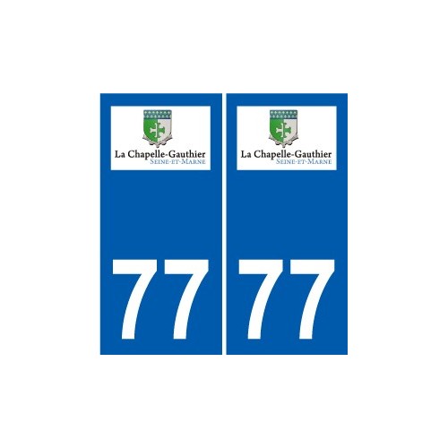 77 Jouarre logo sticker plate stickers city