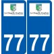 77 Jouarre logo sticker plate stickers city