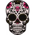 Autocollant Tête de mort diamant muerta skull logo 01stickers adhesif