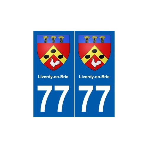 77 Jouarre blason autocollant plaque stickers ville