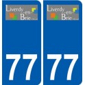 77 Jouarre logo autocollant plaque stickers ville