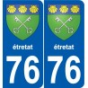 76 Harfleur stemma adesivo piastra adesivi città