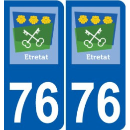 76 Harfleur logo autocollant plaque stickers ville