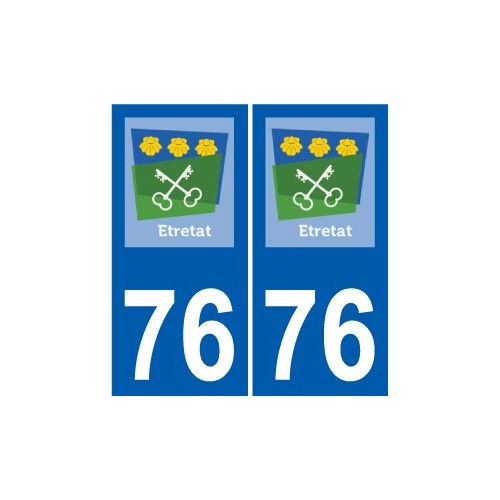 76 Harfleur logotipo de la etiqueta engomada de la placa de pegatinas de la ciudad