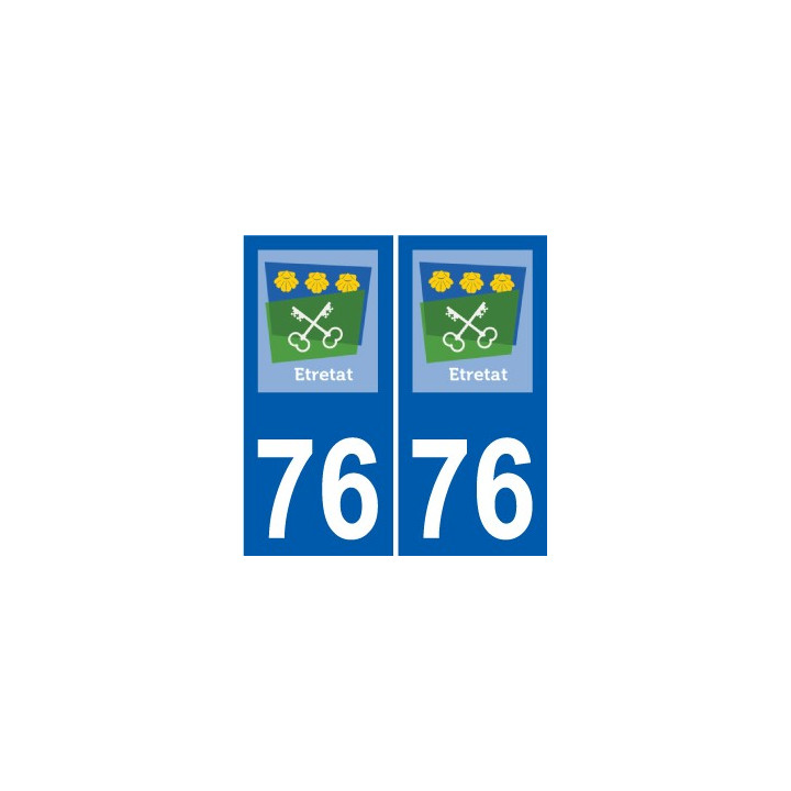 76 Harfleur logo sticker plate stickers city
