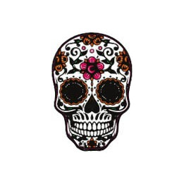 Autocollant Tête de mort muerta 04 skull stickers adhesif
