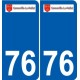 76 Harfleur logo sticker plate stickers city