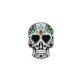 Autocollant Tête de mort muerta 06 skull stickers adhesif
