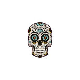 Autocollant Tête de mort muerta 08 skull stickers adhesif