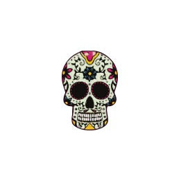 Autocollant Tête de mort muerta 09 skull stickers adhesif
