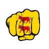 Main poing région Béarn autocollant sticker adhesif