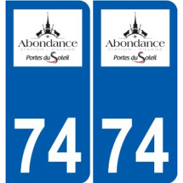 74 Faverges logo autocollant plaque stickers ville