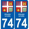 74 Faverges wappen aufkleber typenschild aufkleber stadt