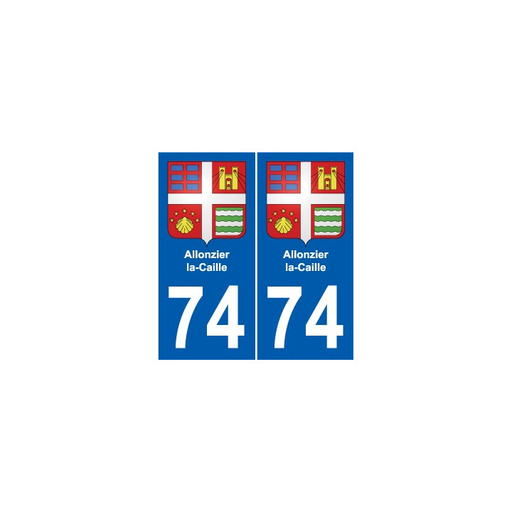 74 Faverges coat of arms sticker plate stickers city