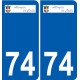 74 Faverges logo adesivo piastra adesivi città