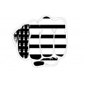 Mano a pugno regione della Bretagna, Breizh 2 decal sticker adesivo