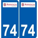 74 Faverges logo autocollant plaque stickers ville