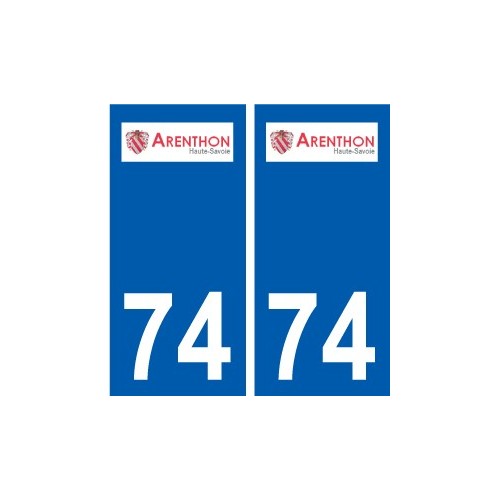 74 Faverges logo sticker plate stickers city