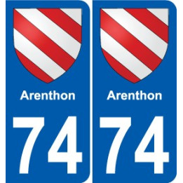 74 Faverges coat of arms sticker plate stickers city