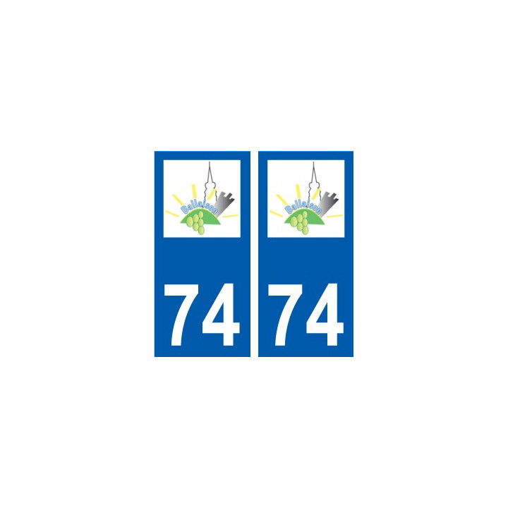 74 Faverges logo autocollant plaque stickers ville