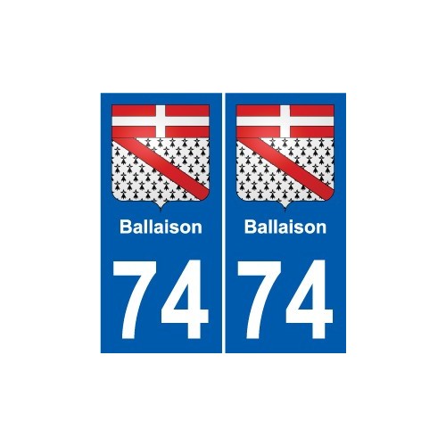 74 Faverges coat of arms sticker plate stickers city