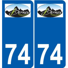 74 Faverges logotipo de la etiqueta engomada de la placa de pegatinas de la ciudad