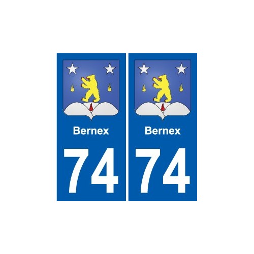 74 Faverges stemma adesivo piastra adesivi città