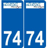 74 Faverges logo aufkleber typenschild aufkleber stadt