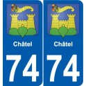 74 Faverges blason autocollant plaque stickers ville