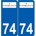 74 Faverges logo autocollant plaque stickers ville