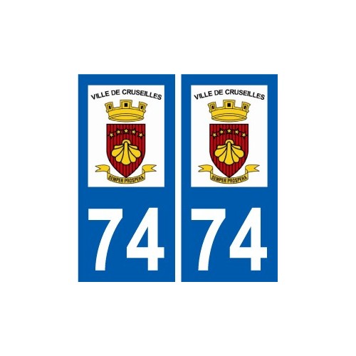 74 Faverges logo autocollant plaque stickers ville