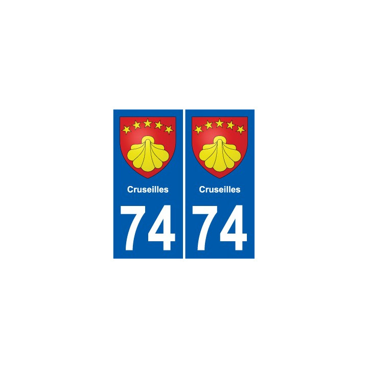 74 Faverges coat of arms sticker plate stickers city