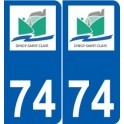 74 Faverges logo aufkleber typenschild aufkleber stadt