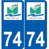 74 Faverges logo aufkleber typenschild aufkleber stadt