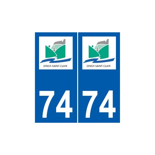 74 Faverges logo sticker plate stickers city